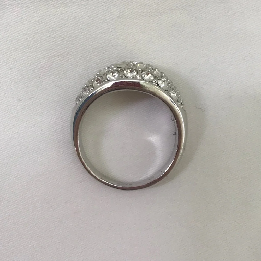 Camille Lucie Silver Sparkly Ring 5/25 - Picture 5 of 7